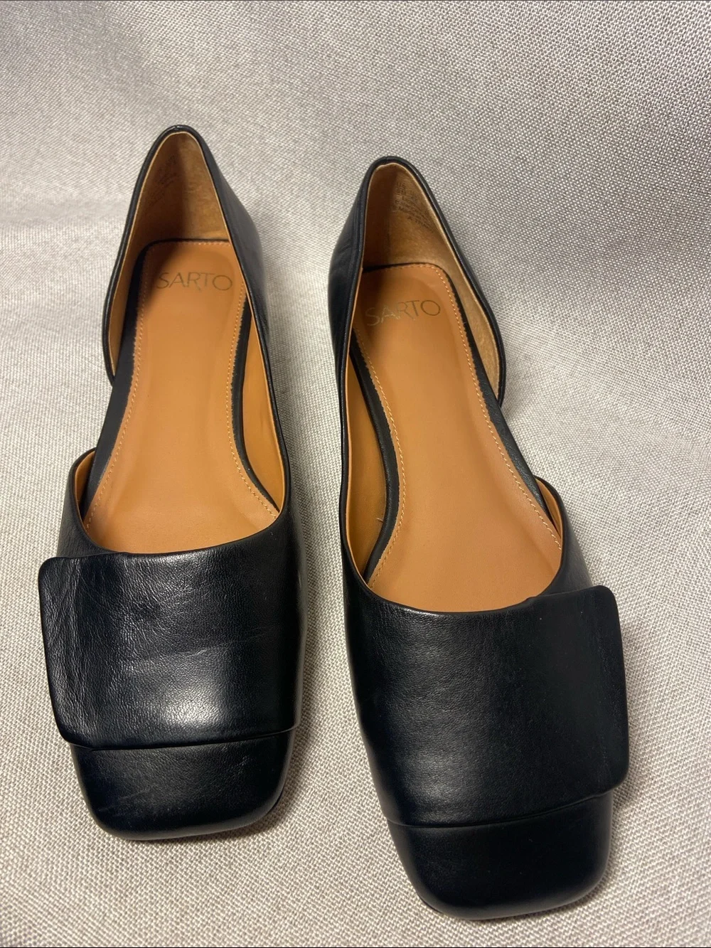 Franco Sarto Tracy flats Leather shoes. Size 9 - Picture 3 of 8